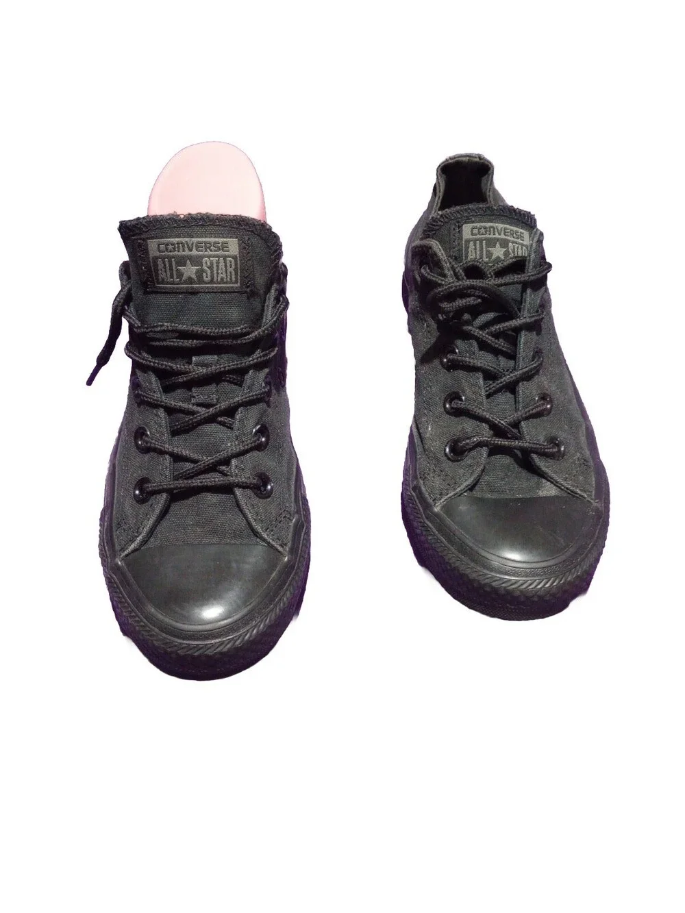 Converse Black Men's 4 Women's 6 Chuck Taylor All Star OX Sneakers Black M5039